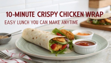 10-Minute Crispy Chicken Wrap – Easy Lunch You Can Make Anytime