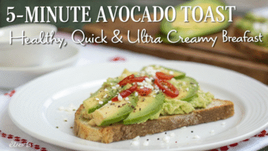 5-Minute Avocado Toast – Healthy, Quick & Ultra Creamy Breakfast