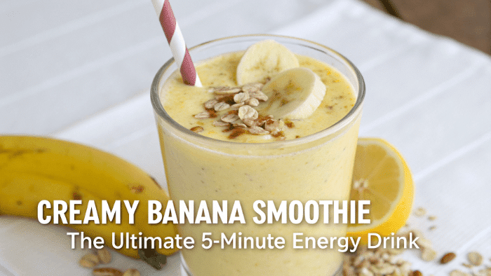 Creamy Banana Smoothie – The Ultimate 5-Minute Energy Drink