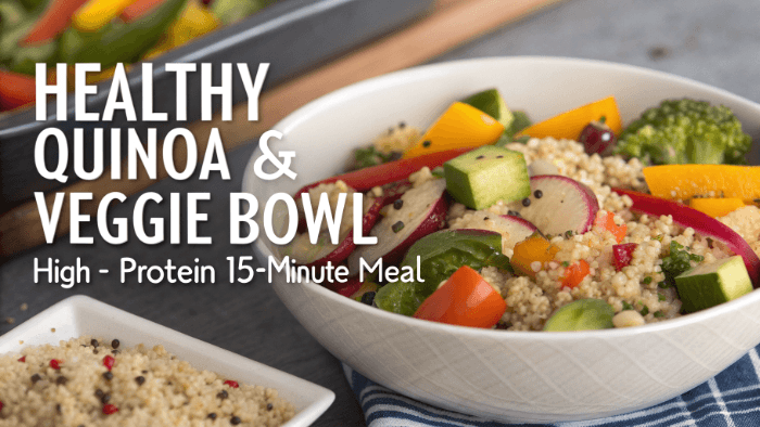 Healthy Quinoa & Veggie Bowl – High-Protein 15-Minute Meal