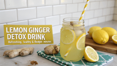 Lemon Ginger Detox Drink – Refreshing, Healthy & Ready in Minutes