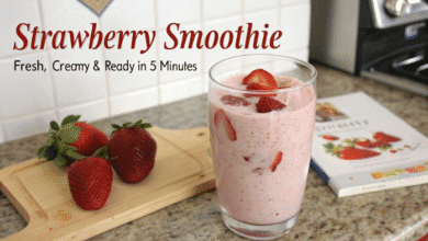 Strawberry Smoothie – Fresh, Creamy & Ready in 5 Minutes