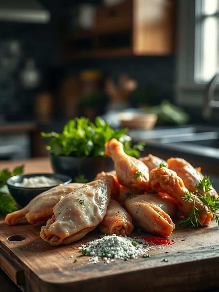 Cooking steps for Air fryer chicken wings