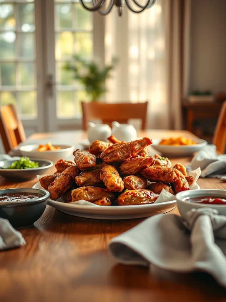 Serving and storage tips for Air fryer chicken wings