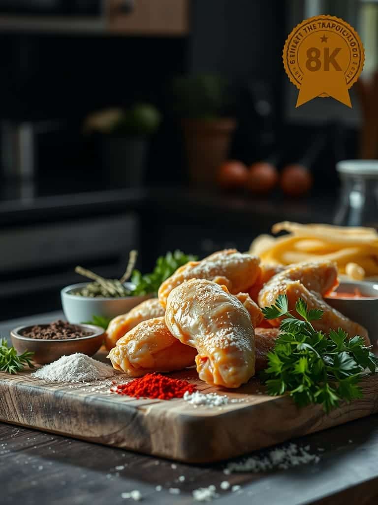 Cooking steps for Air Fryer Crispy Chicken Wings