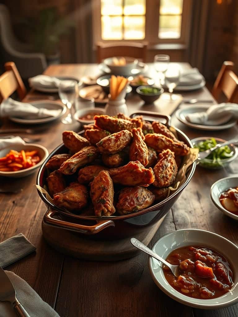 Serving and storage tips for Air Fryer Crispy Chicken Wings