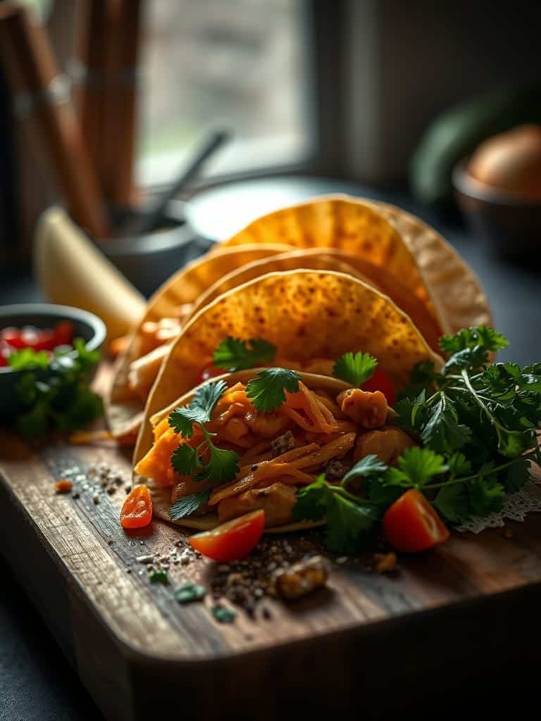 Cooking steps for Buffalo Chicken Tacos