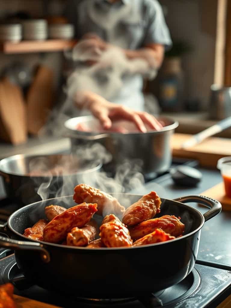 Ingredients for Buffalo chicken wings