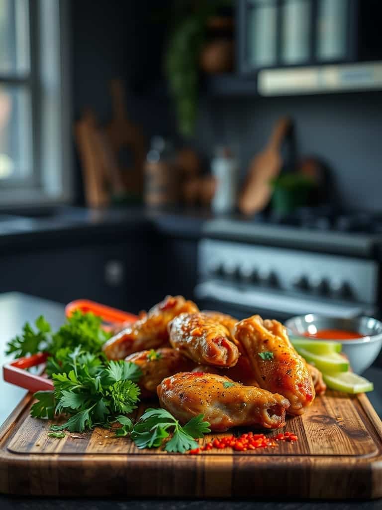 Cooking steps for Crispy baked chicken wings for game day