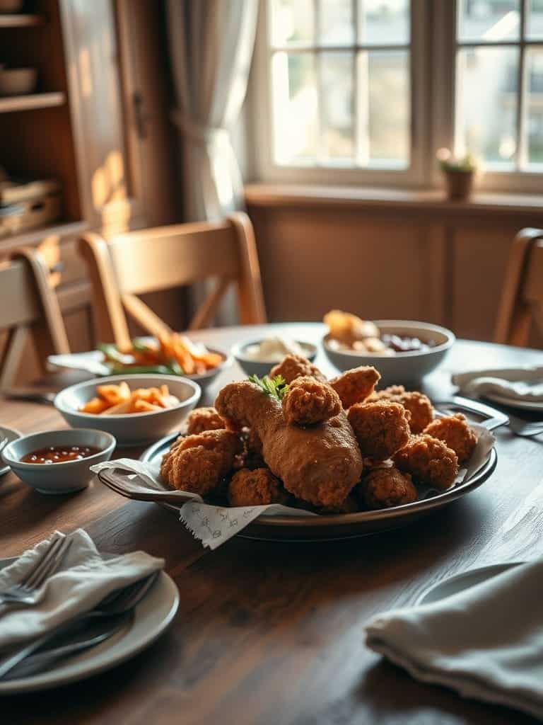 Serving and storage tips for Crispy Batch Fried Chicken