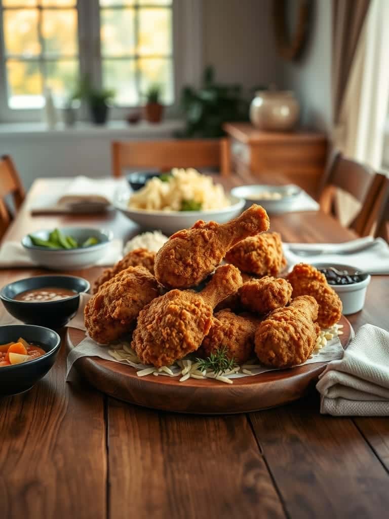 Serving and storage tips for Crispy Batch Fried Chicken