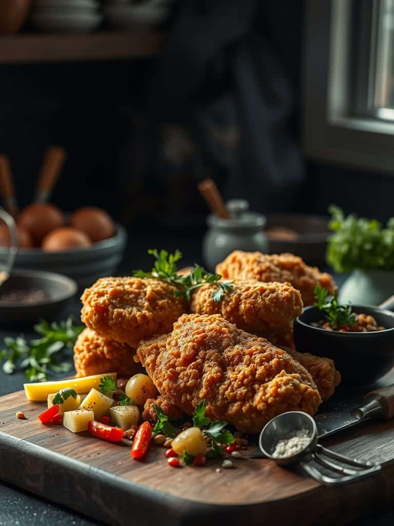 Cooking steps for Crispy Fried Chicken