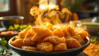 Deep-fried in sequential batches