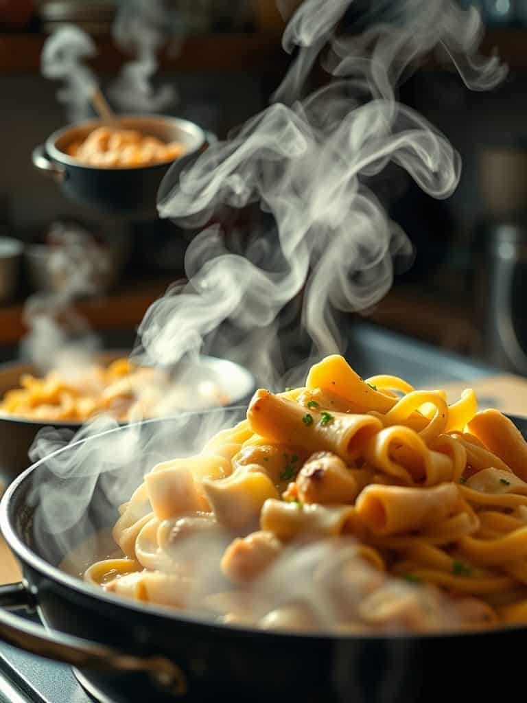 Ingredients for Easy Creamy Chicken Pasta