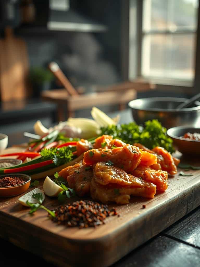 Cooking steps for General Tso's Chicken