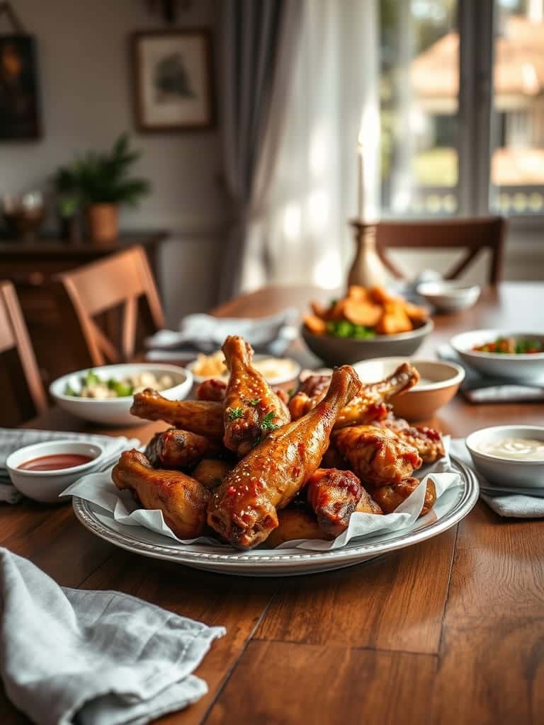 Serving and storage tips for Healthy chicken wings