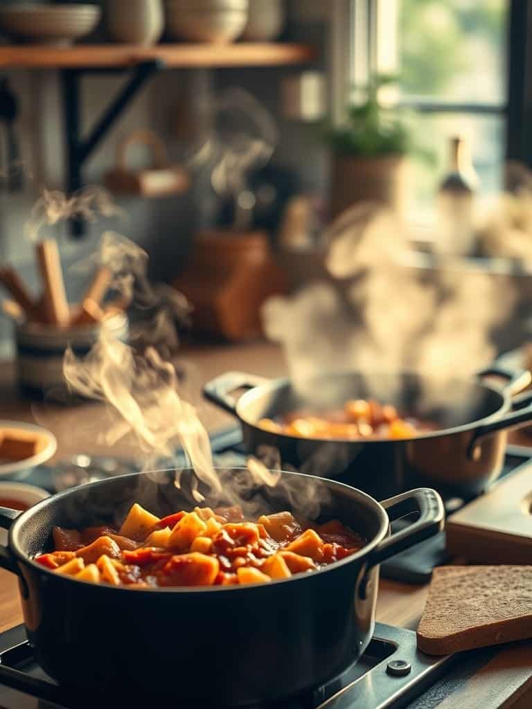 Ingredients for Homemade batch cooking techniques