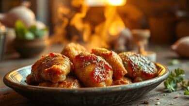 Pan Fried Garlic Chicken