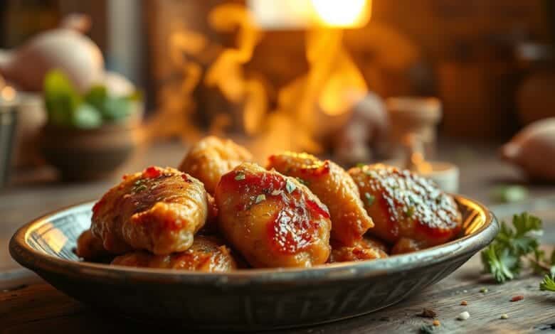 Pan Fried Garlic Chicken