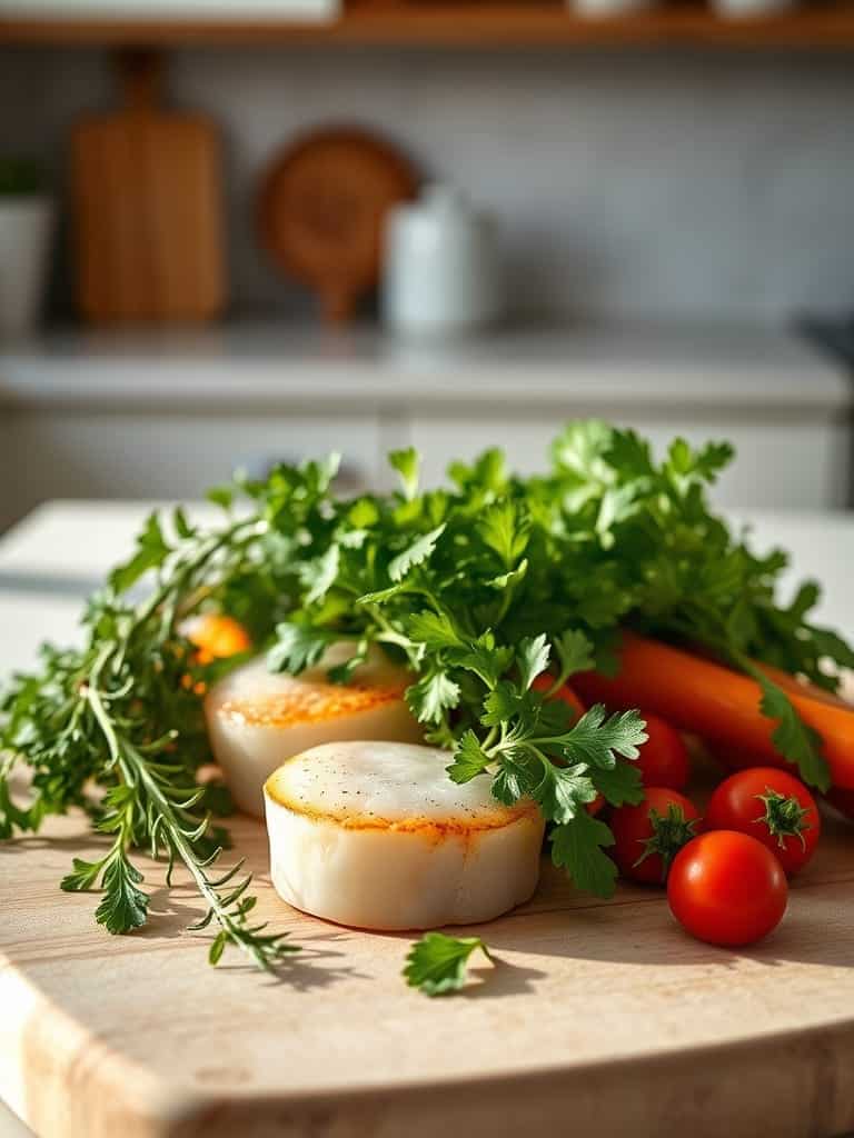 Cooking steps for Pan-seared scallops