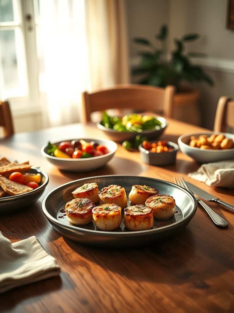 Serving and storage tips for Pan-seared scallops