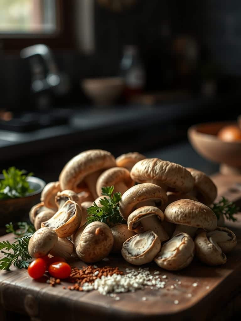 Cooking steps for Sautéed Mushroom Technique