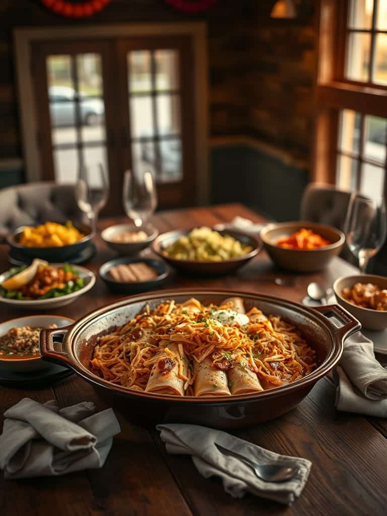 Serving and storage tips for Shredded Chicken Enchiladas