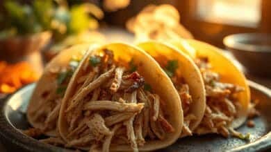 Shredded Chicken Tacos