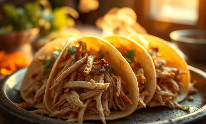 Shredded Chicken Tacos
