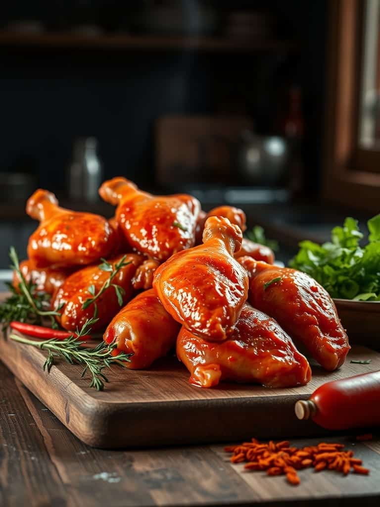 Cooking steps for Smoky paprika chicken wings