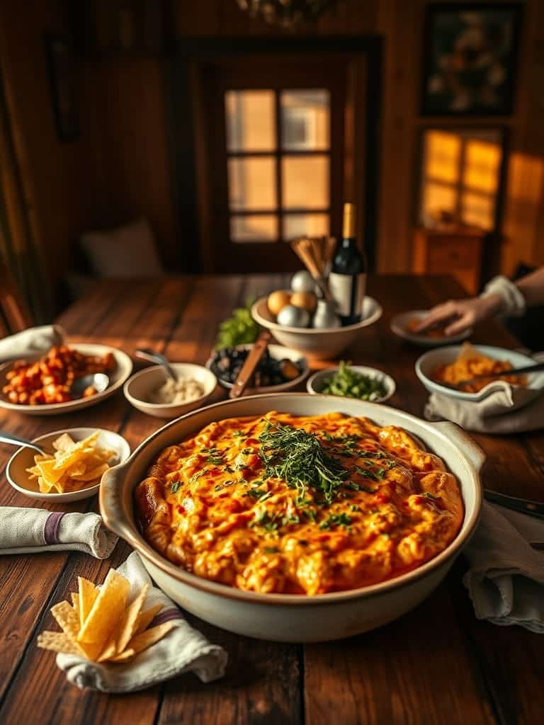 Serving and storage tips for Spicy Buffalo Chicken Dip