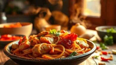 Spicy Chicken Noodles for Dinner