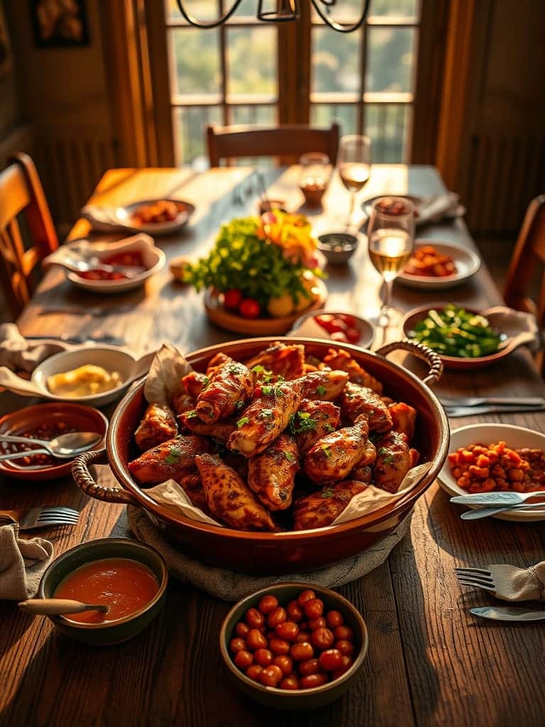 Serving and storage tips for Spicy chicken wing recipe