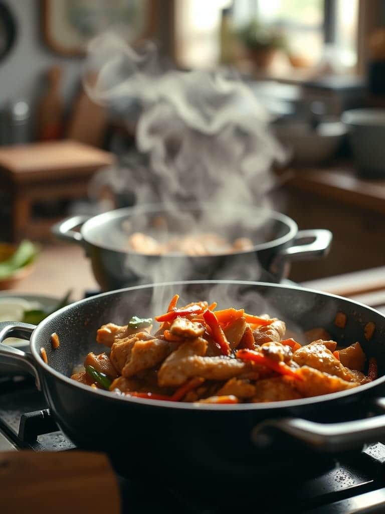 Ingredients for Spicy Garlic Chicken Stir Fry
