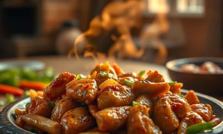 Spicy Garlic Chicken Stir Fry