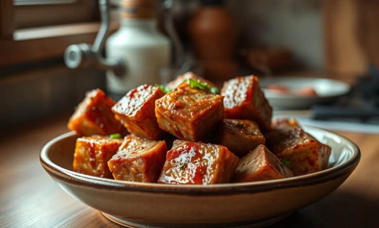 Air Fryer Pork Belly Bites