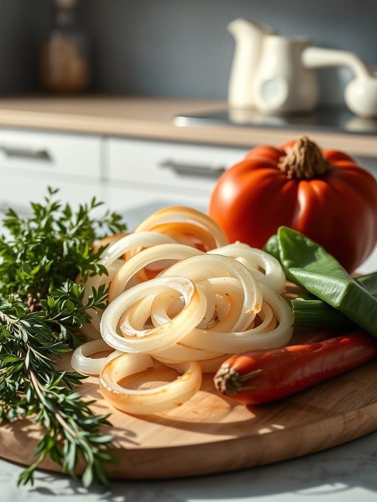 Cooking steps for Caramelized Onion Rings