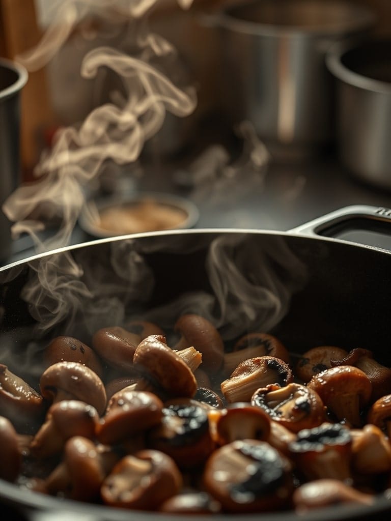 Ingredients for Cast Iron Seared Mushrooms