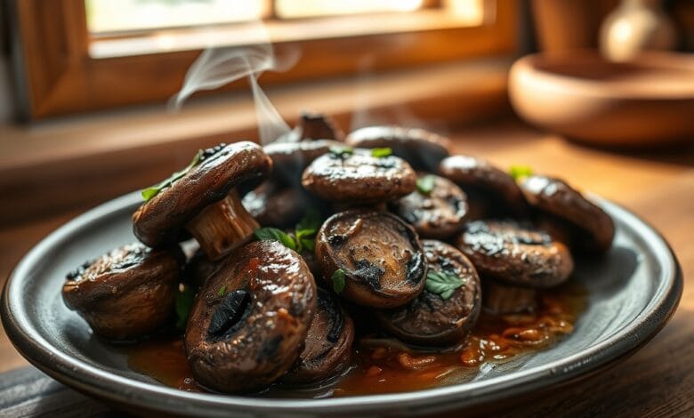 Cast Iron Seared Mushrooms