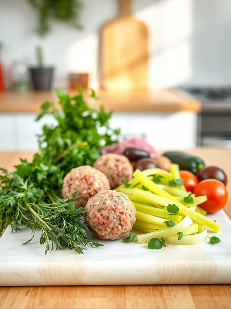 Cooking steps for Classic American Meatballs