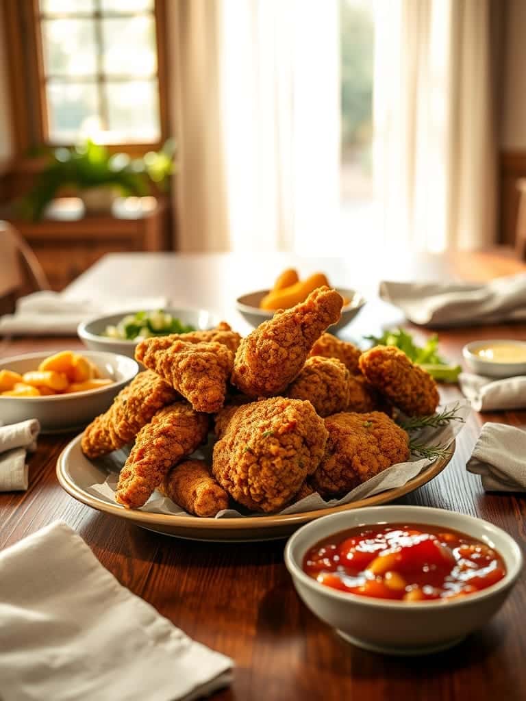 Serving and storage tips for Crispy Fried Chicken