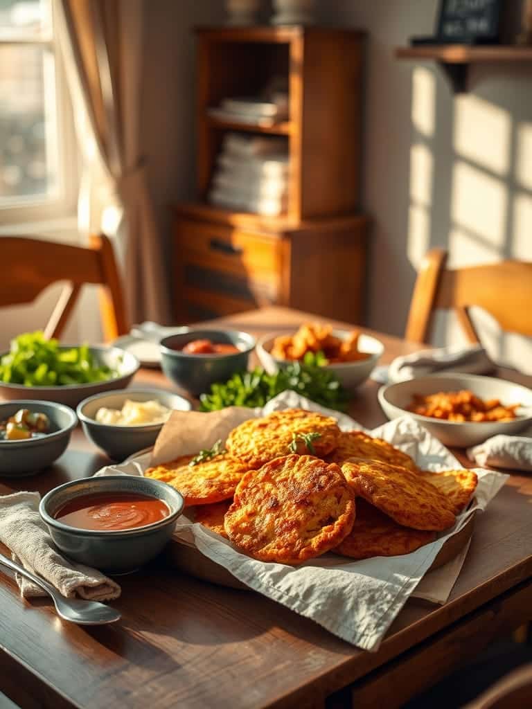 Serving and storage tips for Crispy Golden Potato Fritters