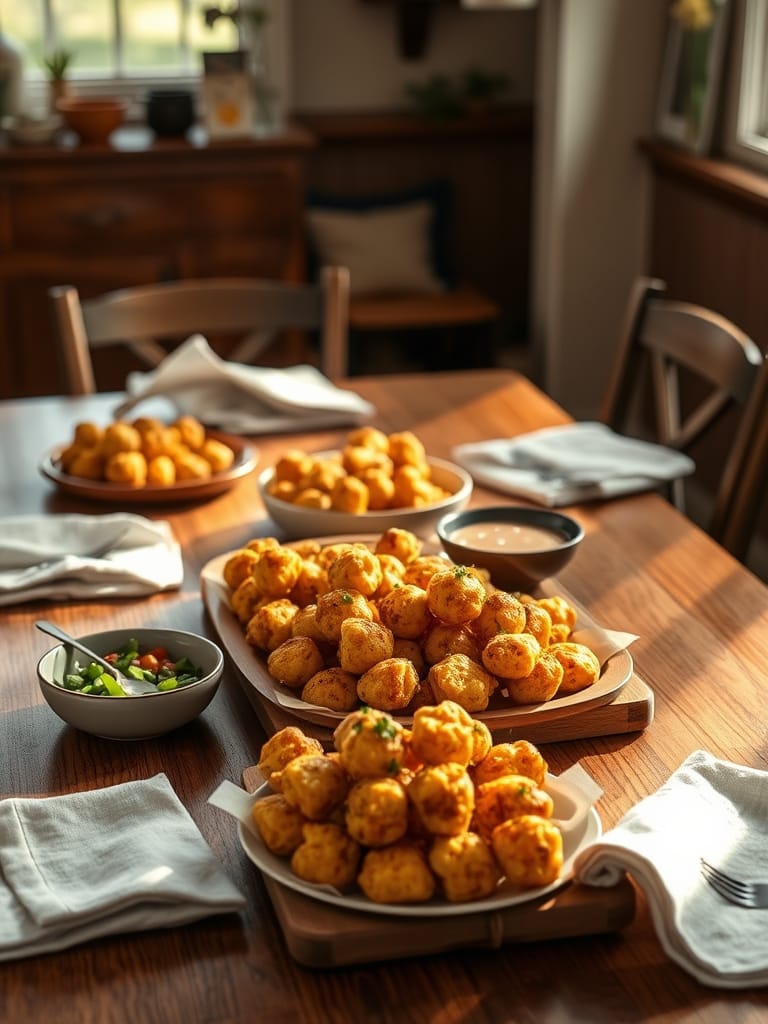 Serving and storage tips for Game Day Spicy Corn Poppers