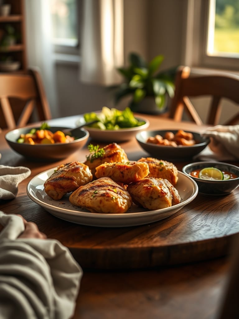 Serving and storage tips for Keto Golden Chicken Thighs