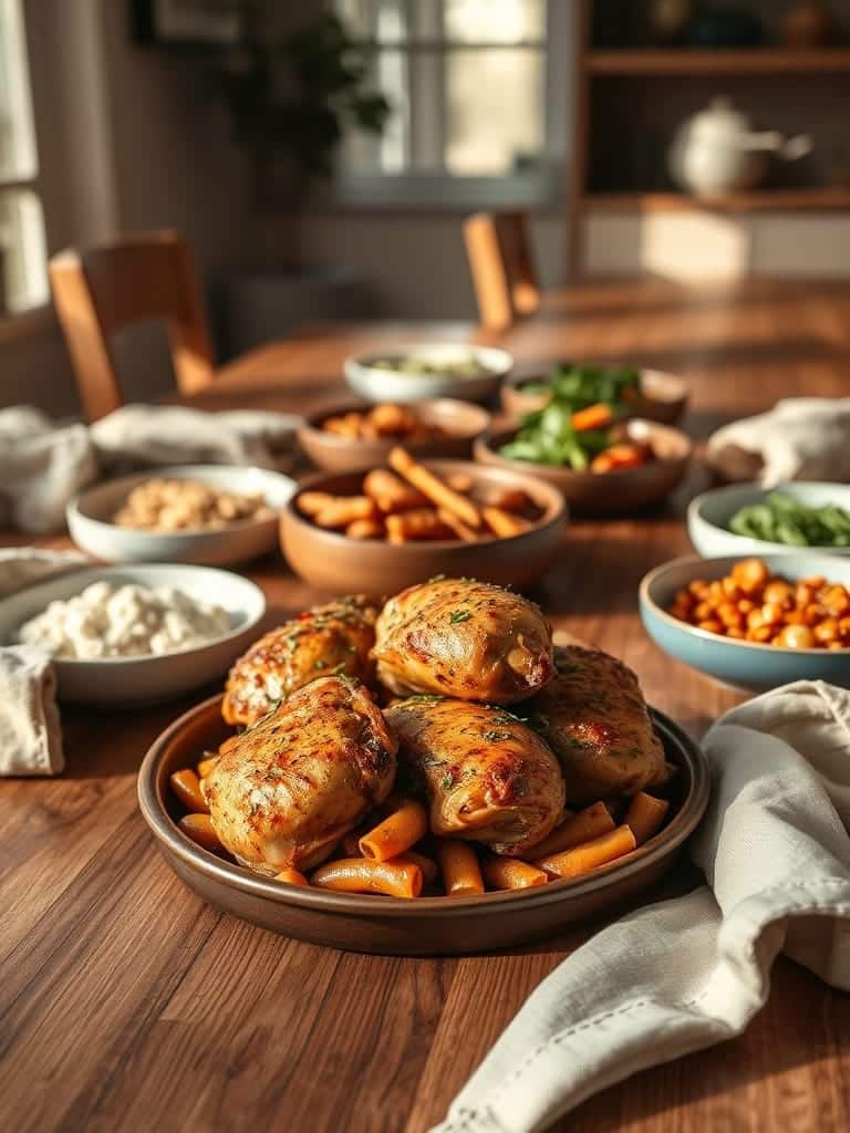 Serving and storage tips for Meal Prep Sunday Spiced Chicken Thighs