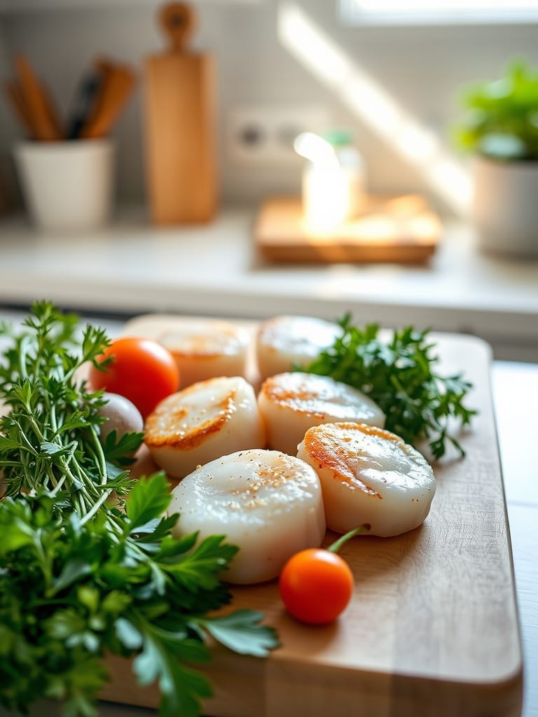 Cooking steps for Smoky Umami Seared Scallops