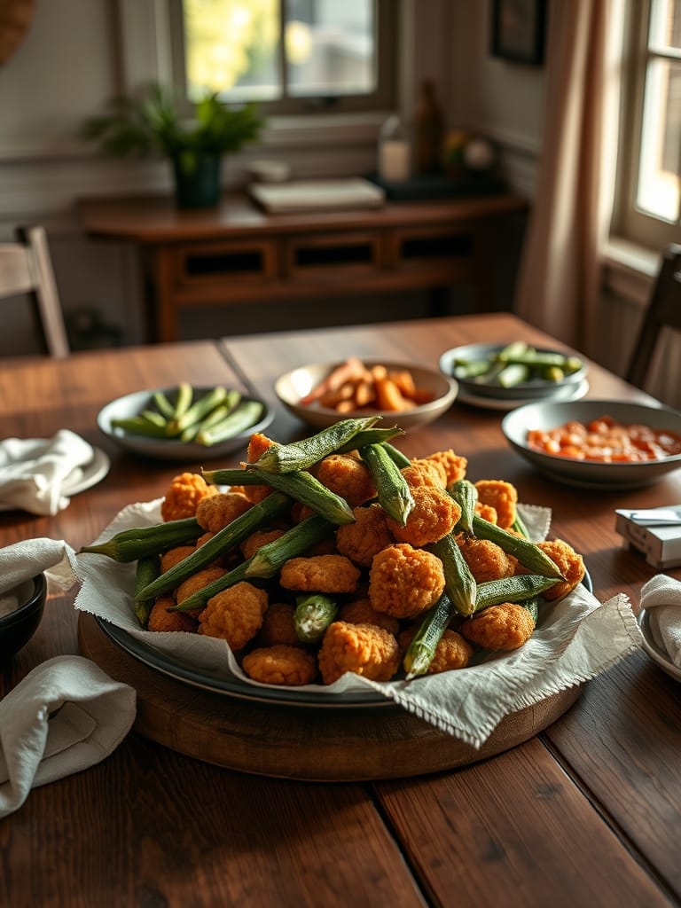 Serving and storage tips for Southern Fried Okra