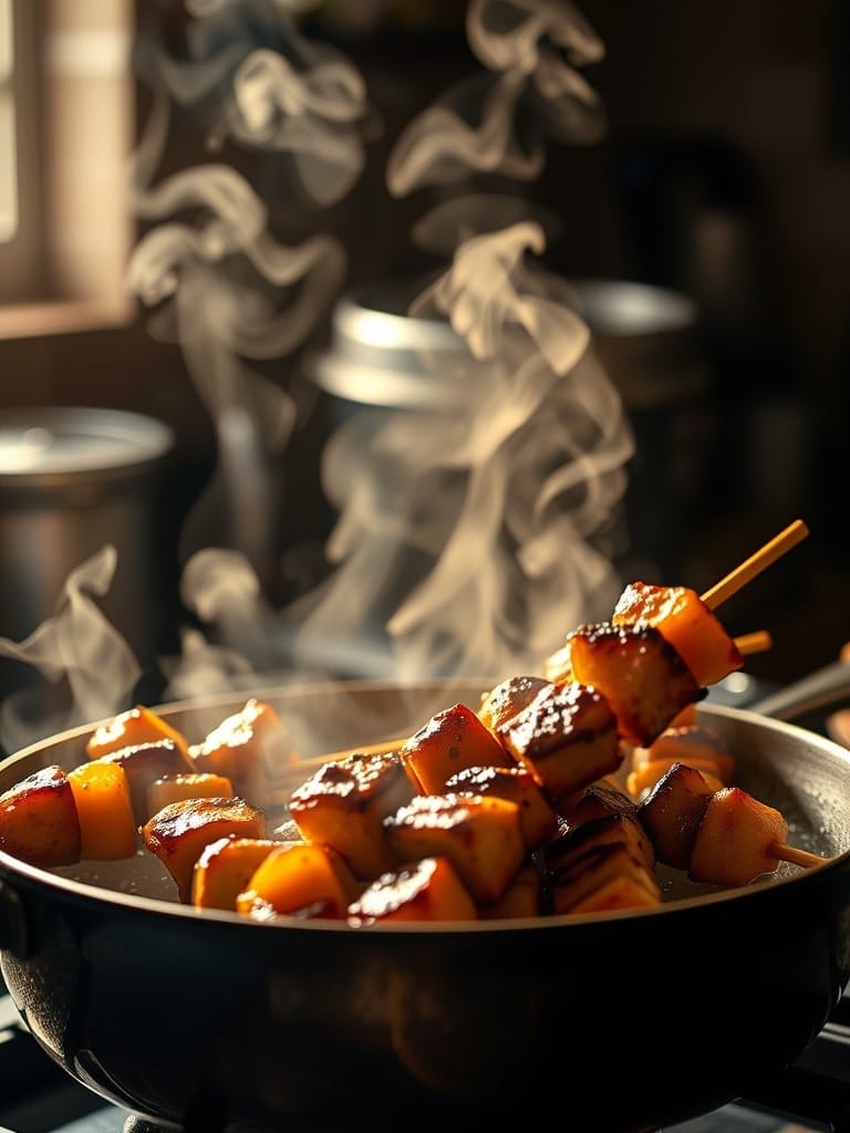 Ingredients for Summer BBQ Grilled Skewers