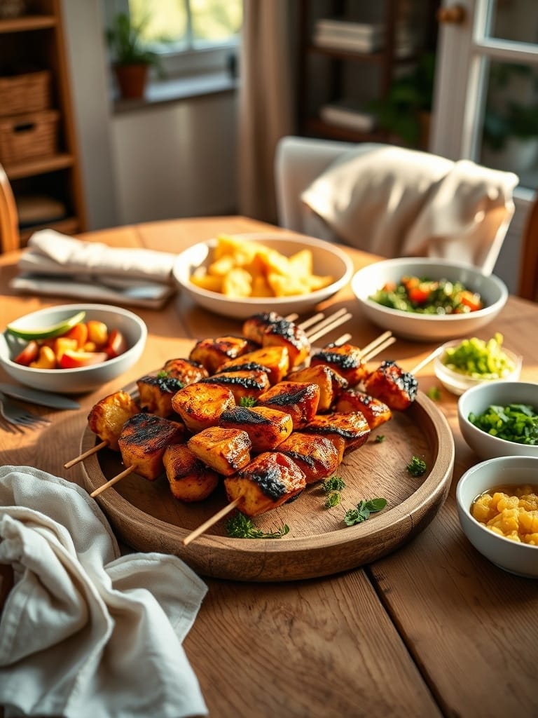 Serving and storage tips for Summer BBQ Grilled Skewers