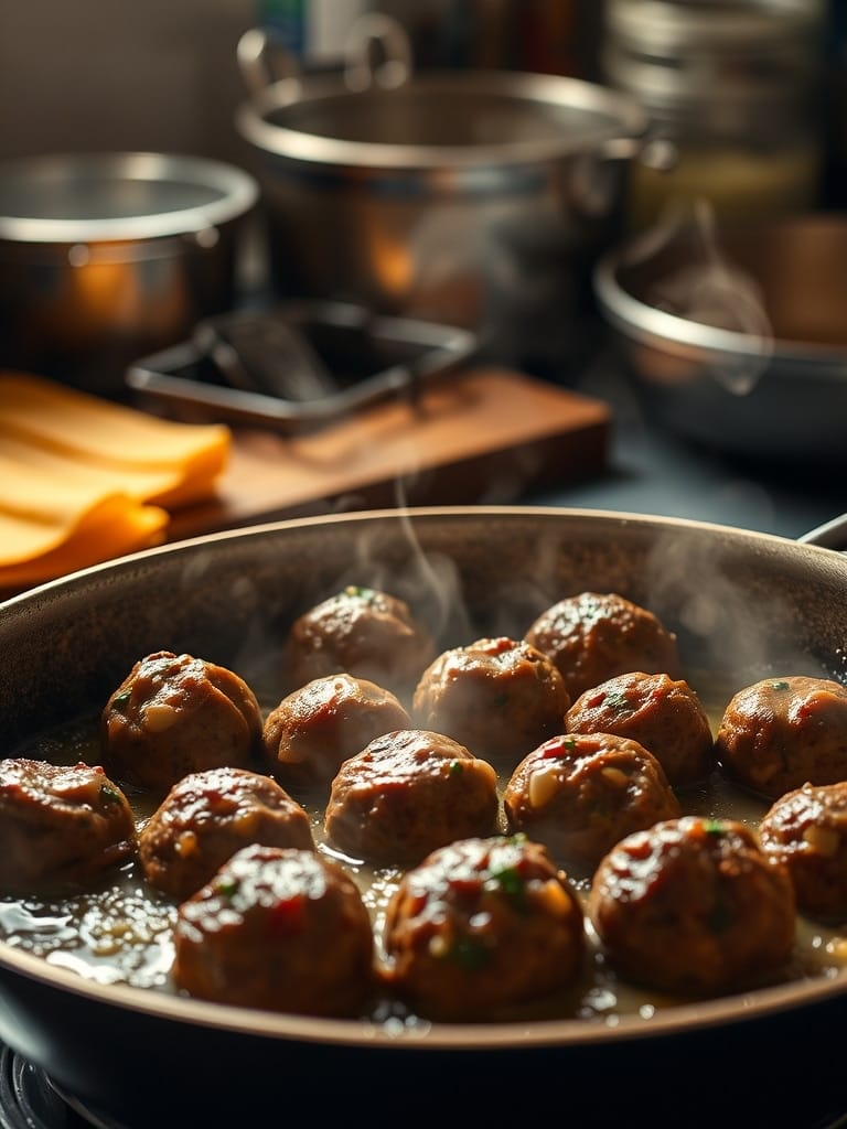 Ingredients for Vegan Meatball Frying